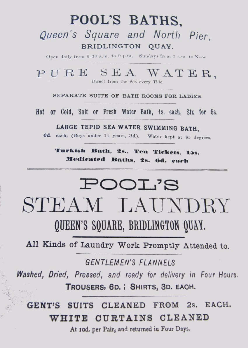 Pool's Baths Advertisement